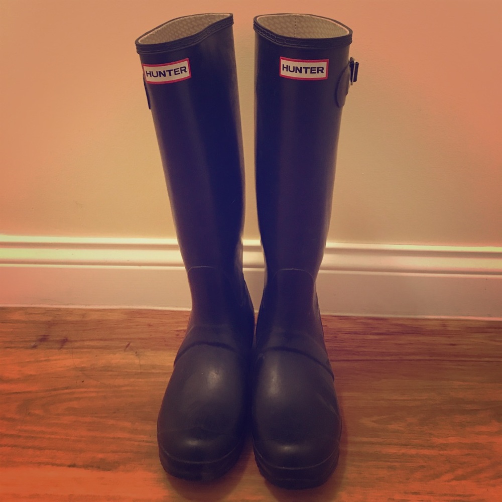 Hunter tall rain boots